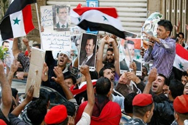 مردم سوریه تظاهرات ضد آمریکایی برگزار کردند