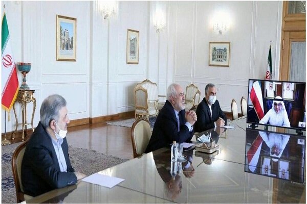 ظریف در گفتگو با وزیر خارجه کویت: همکاری ایران و کویت می‌تواند در ابعاد مختلف توسعه یابد