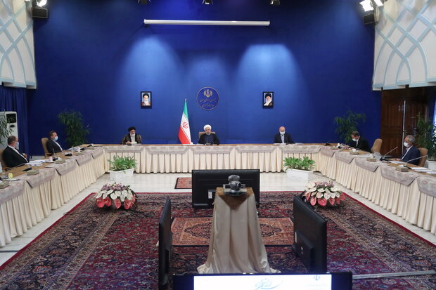 روحانی در جلسه شورای عالی هماهنگی اقتصادی سه قوه: برای تامین کالاهای اساسی و مواد اولیه تولید، دچار مشکل نخواهیم شد
